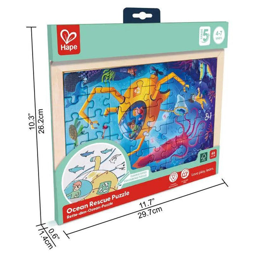 Hape - Ocean Rescue Wooden Puzzle - Limolin 