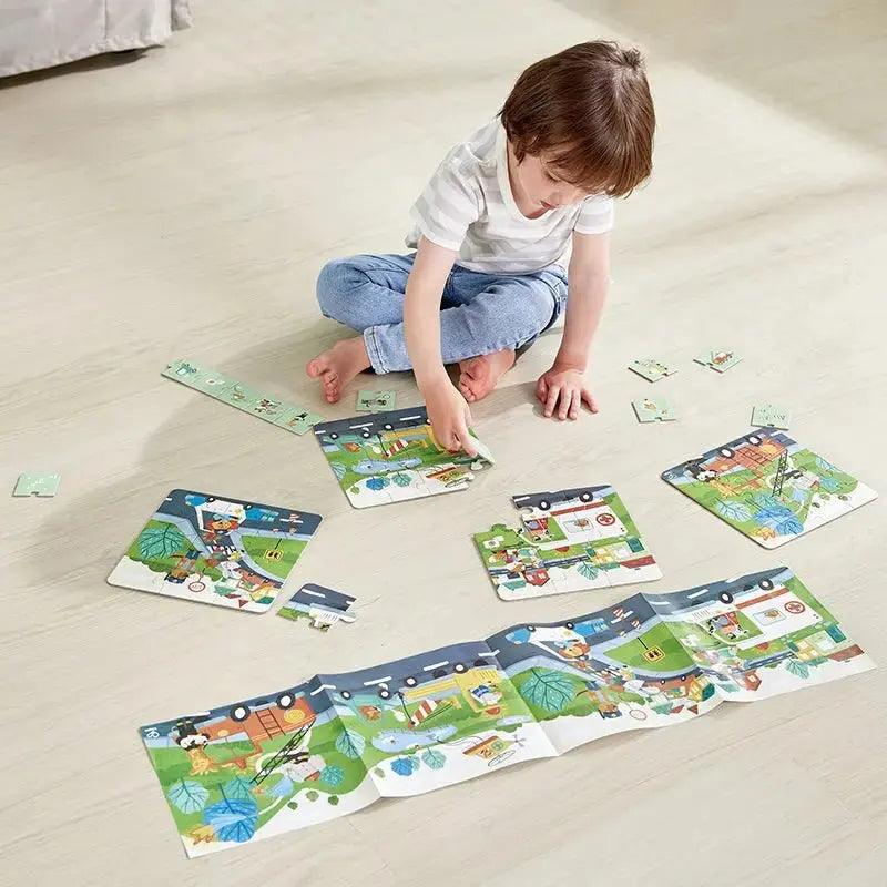 Hape - Rescue Vehicles Puzzle - Limolin 
