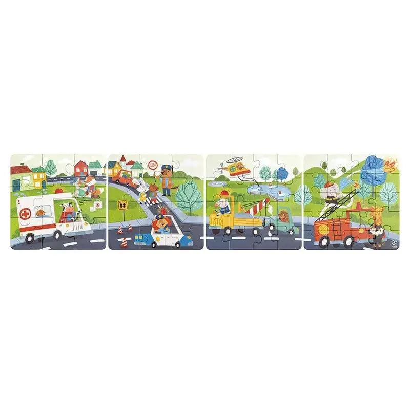 Hape - Rescue Vehicles Puzzle - Limolin 