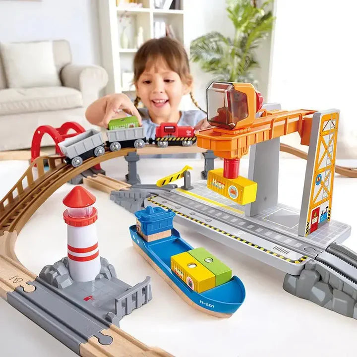Hape - Sea & Rail Cargo Transportation Set