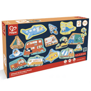 Hape - Wheels & Wonders Puzzle - Limolin 