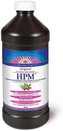 Heritage Store - Hydrogen Peroxide Mouthwash | Wintermint | Gentle Daily Mouth Rinse | Liquid | 480mL | 16oz - Limolin 