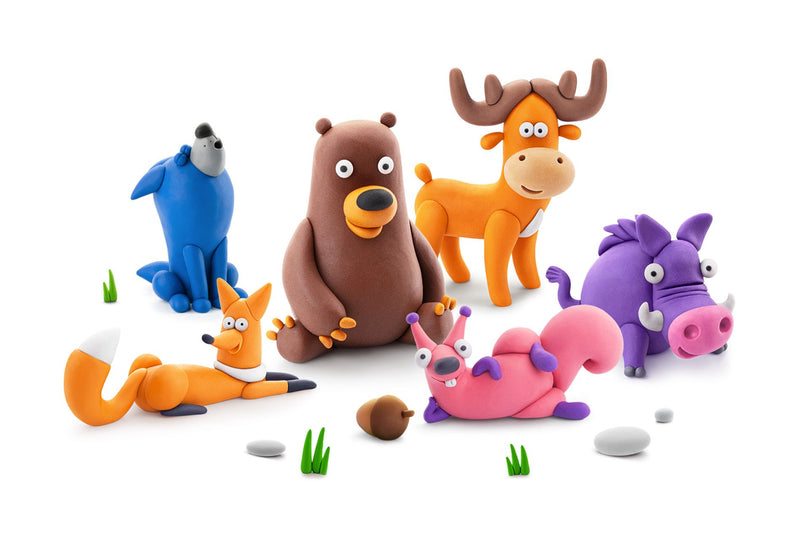 Hey Clay - CLAY SET - FOREST ANIMALS - Limolin 