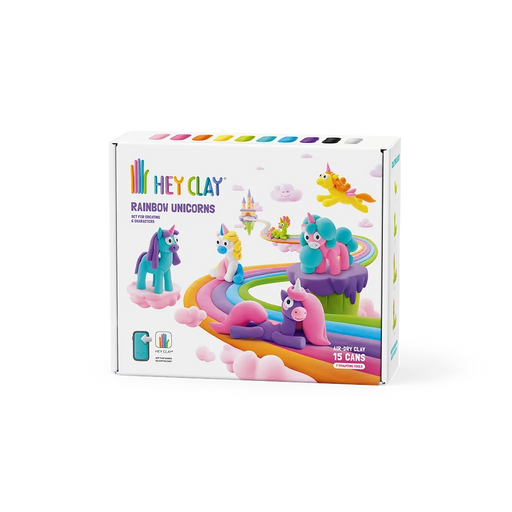 Hey Clay - CLAY SET - RAINBOW UNICORNS - Limolin 