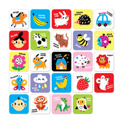 Banana Panda - HIGH CONTRAST - BABY - 12 Cardsa- (6m-9m) - Limolin 