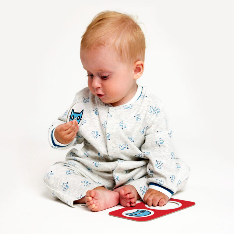 BANANA PANDA - HIGH CONTRAST - MATCH the TWINS - 2pc x 9 PUZZLES (12m+)