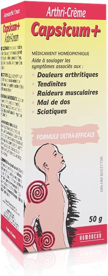Homeocan - Cream Line For Adults, Capsicum+ Arthri - cream, 50 g - Limolin 
