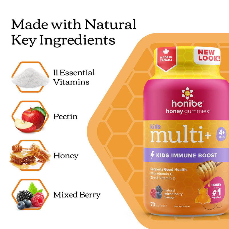 Honibe - Kids Complete+Immune 60 Gummies - Limolin 