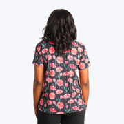 LUG Hopper Cotton Jersey Tee - Pompom Floral Black