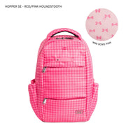 LUG - Hopper SE Backpack - RED/PINK HOUNDSTOOTH - colour view