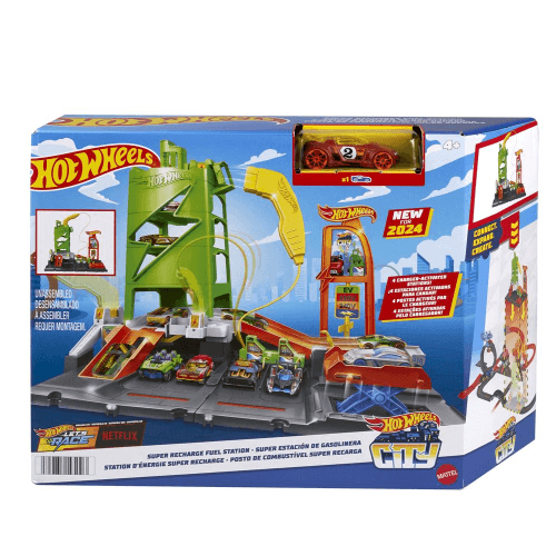 Hot Wheels - City Super Recharge Fuel Station - Limolin 