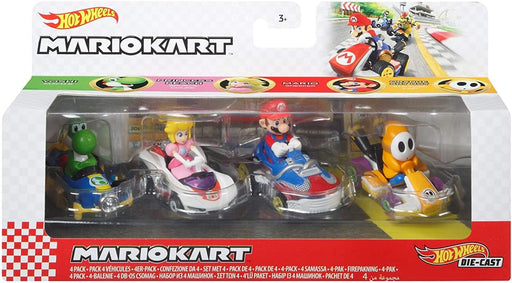 Hot Wheels - Mario Kart - 1:64 Diecast - 4-PACK Assorted - Limolin 