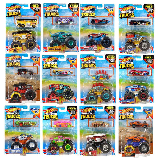 Hot Wheels - Monster Truck - Truck + Car - Assorted - Limolin 