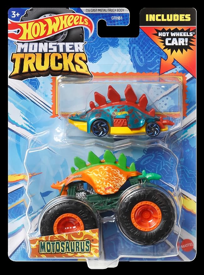 Hot Wheels - Monster Truck - Truck + Car - Assorted - Limolin 