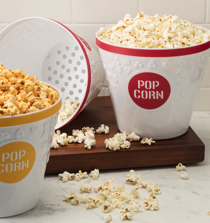 Hutzler - Popcorn Bucket with Drainage Lrg-Assorted - Limolin 