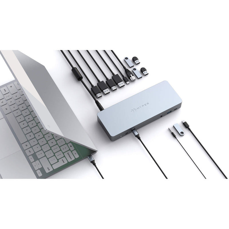 Hyper - 14-Port Usb-C Docking Station (Hd-Gd1000) - Limolin 