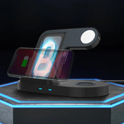 HyperGear - 3-In-1 Wireless Charging Dock With 10W Wireless Fast Charge | Black - Limolin 