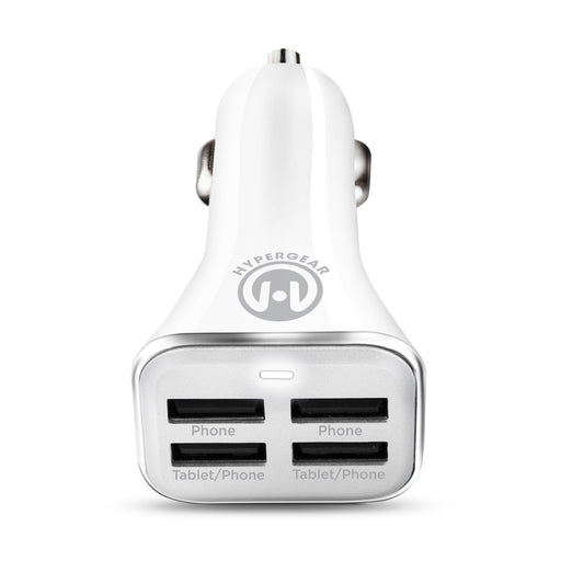 HyperGear - 34W Quad Usb Car Charger | White - Limolin 