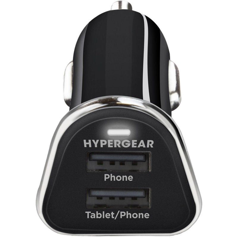 HyperGear - Car Charger 2 Port Usb-A 34Amp Rapid Charge - Black - Limolin 