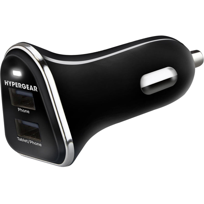 HyperGear - Car Charger 2 Port Usb-A 34Amp Rapid Charge - Black - Limolin 
