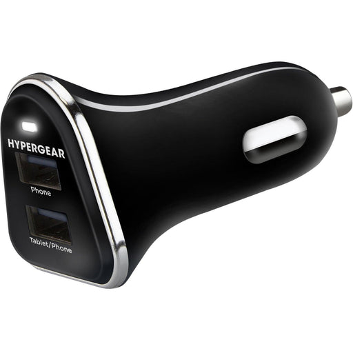 HyperGear - Car Charger 2 Port Usb-A 34Amp Rapid Charge - Black - Limolin 