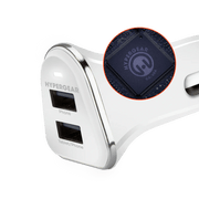 HyperGear - Car Charger 2 Port Usb-A 34Amp Rapid Charge - White - Limolin 