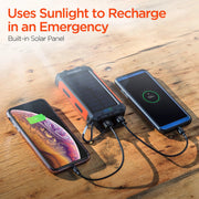 HyperGear - Dual Usb Solar Power Bank | Black | 10,000Mah - Limolin 