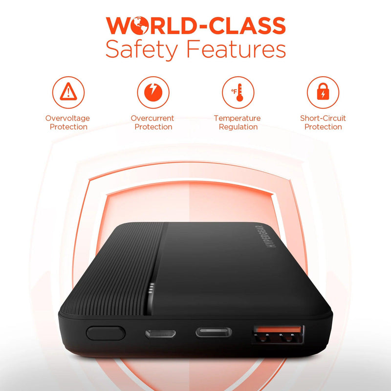 HyperGear - Fast Charge Power Bank With 20W Usb-C Pd | Black | 10,000Mah - Limolin 