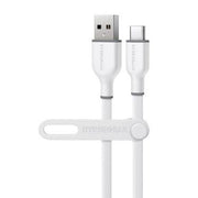 HyperGear - Flexi Pro Usb To Usb-C Soft-Touch Silicone Charge & Sync Cable | 10Ft | White - Limolin 