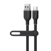HyperGear - Flexi Pro Usb To Usb-C Soft-Touch Silicone Charge & Sync Cable | 6Ft | Black - Limolin 