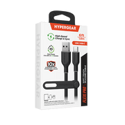 HyperGear - Flexi Pro Usb To Usb-C Soft-Touch Silicone Charge & Sync Cable | 6Ft | Black - Limolin 