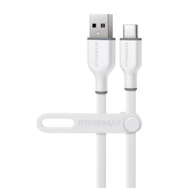 HyperGear - Flexi Pro Usb To Usb-C Soft-Touch Silicone Charge & Sync Cable | 6Ft | White - Limolin 