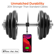 HyperGear - Flexi Usb To Mfi Lightning Flat Cable | 6Ft | White - Limolin 