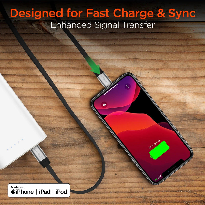 HyperGear - Flexi Usb To Mfi Lightning Flat Cable | 6Ft | White - Limolin 