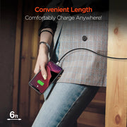 HyperGear - Flexi Usb To Mfi Lightning Flat Cable | 6Ft | White - Limolin 