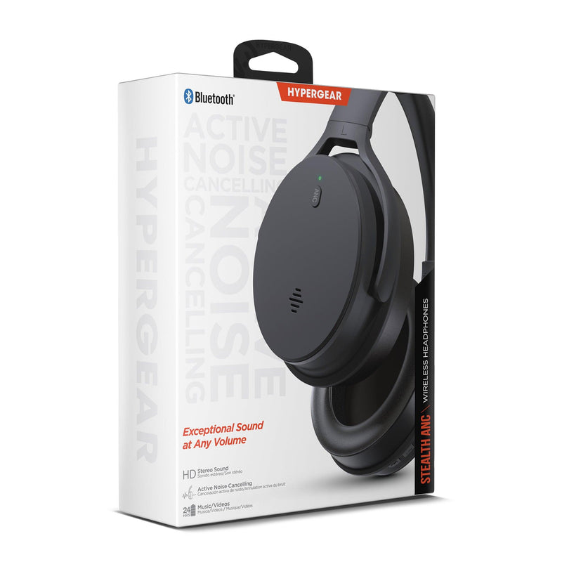 HyperGear - Headphones Bluetooth Over The Ear - Black - Limolin 