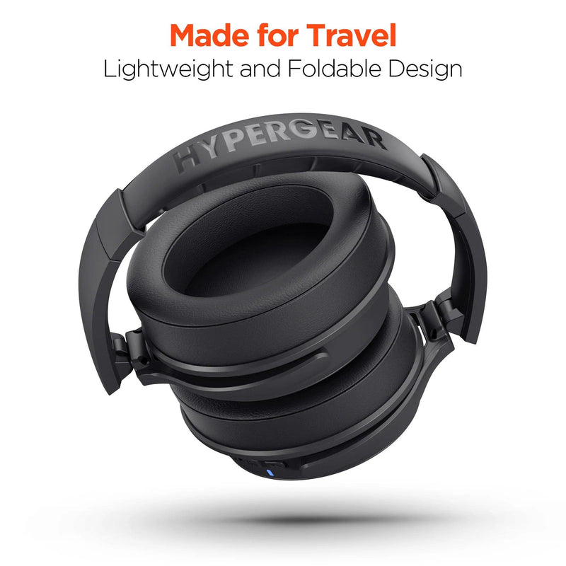 HyperGear - Headphones Bluetooth Over The Ear - Black - Limolin 