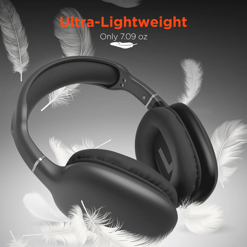 HyperGear - Headphones Bluetooth Vibe Over The Ear - Black - Limolin 