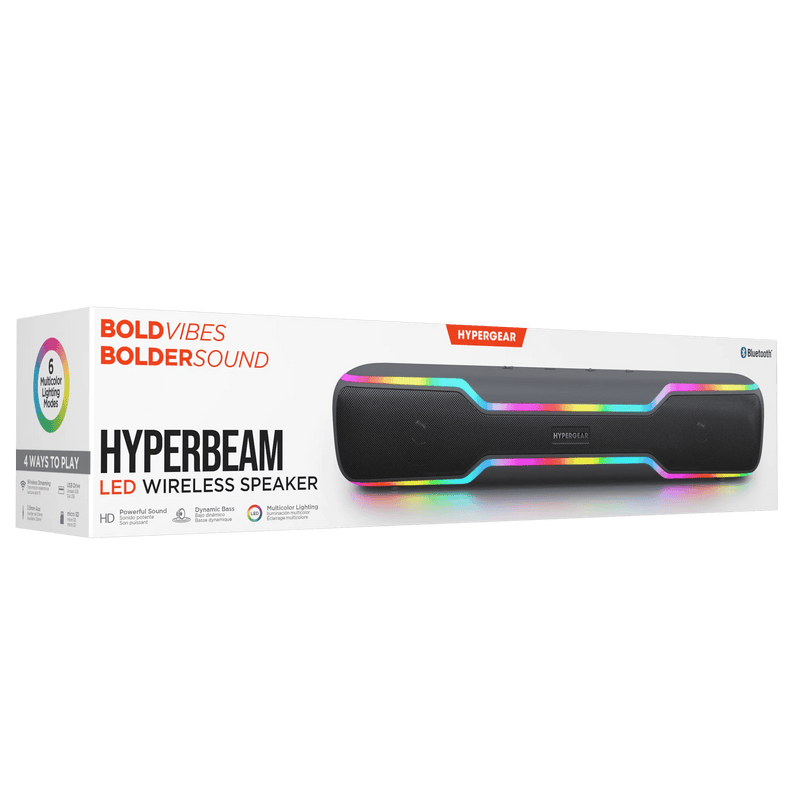 HyperGear - Hyperbeam Led Wireless Speaker | Gunmetal - Black - Limolin 