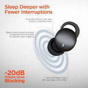 HyperGear - Hypergear Earbuds Bluetooth Sleepeez Mini - Black - Limolin 