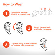 HyperGear - Hypergear Earbuds Bluetooth Sleepeez Mini - Black - Limolin 