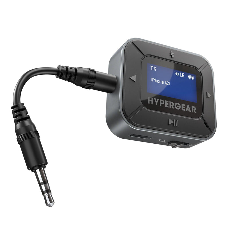 HyperGear - Intellicast Flight Wireless Audio Adapter | Transmitter + Receiver | Black - Limolin 