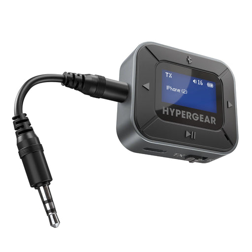 HyperGear - Intellicast Flight Wireless Audio Adapter | Transmitter + Receiver | Black - Limolin 