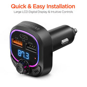 HyperGear - Intellicast Road Fm Transmitter Car Charger | Black - Limolin 