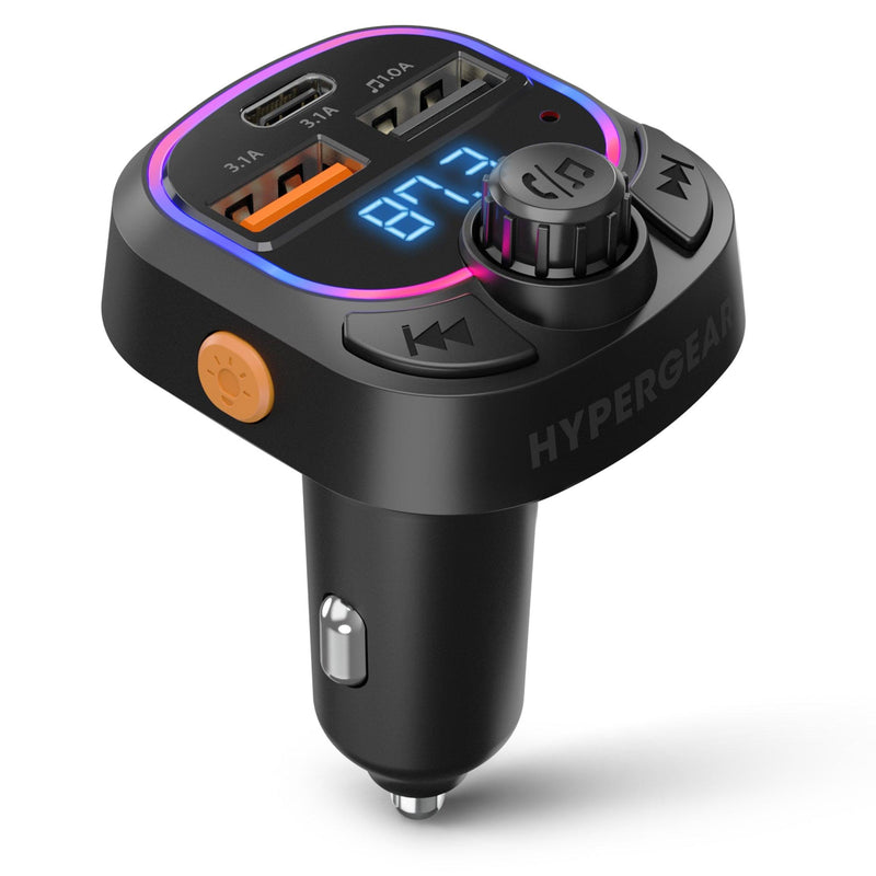 HyperGear - Intellicast Road Fm Transmitter Car Charger | Black - Limolin 