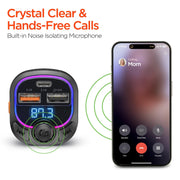 HyperGear - Intellicast Road Fm Transmitter Car Charger | Black - Limolin 