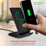 HyperGear - Qi 10W Wireless Fast Charging Stand | Black - Limolin 