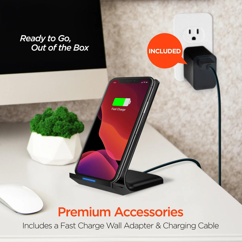 HyperGear - Qi 10W Wireless Fast Charging Stand | Black - Limolin 