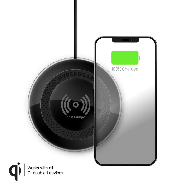 HyperGear - Qi Chargepad Pro 15W Wireless Fast Charger With Usb-C Connector | Black - Limolin 
