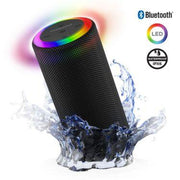 HyperGear - Speaker Bluetooth Halo 14W Led Light Ring 6 Modes Ipx6 - Bt / Microsd / Aux Inputs - Black - Limolin 